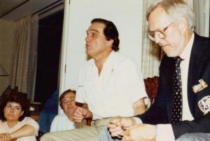 chiropractor Dr Sid Williams, Dr Fred Barge, & Rome Palmer at Dynamic Essentials in 1977